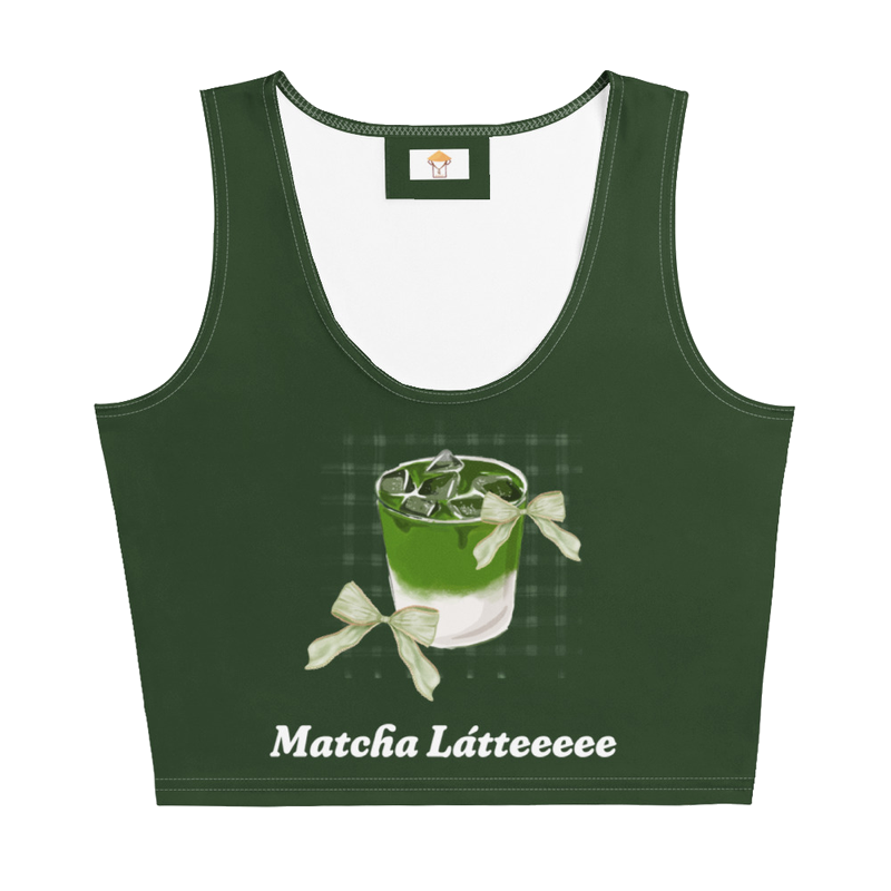Matcha Látteeeee Crop Top